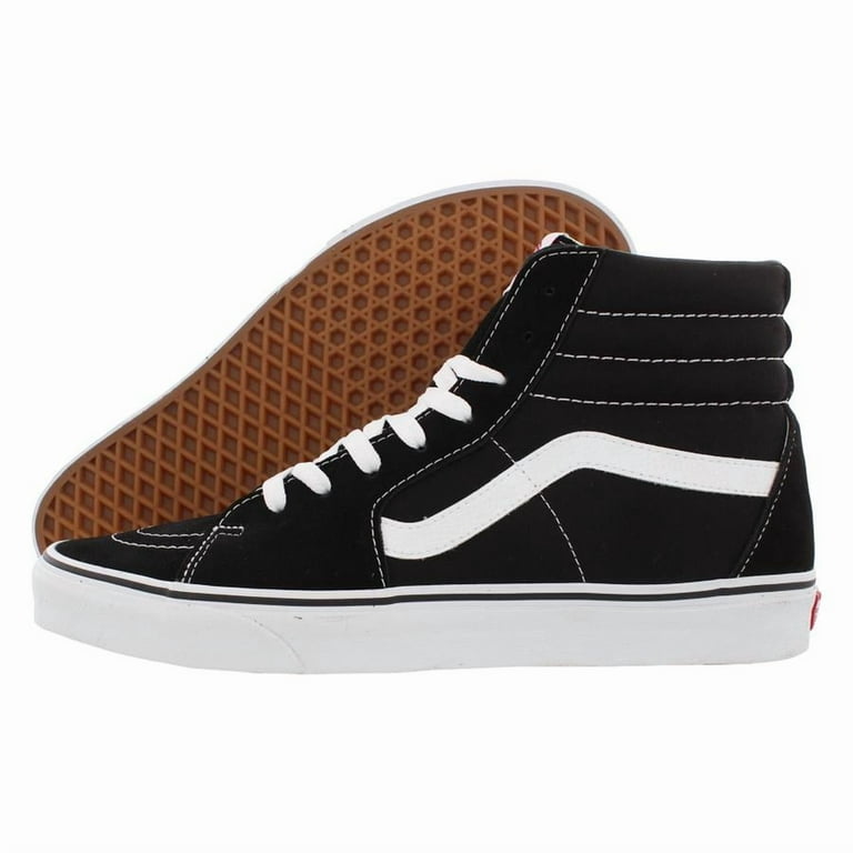 Vans Sk8 Hi Unisex Shoes Size 11.5, Color: Black/White - Walmart.com