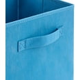 thumbnail image 6 of EZOWare Set of 4 Foldable Fabric Basket Bins with Handle 10.5X10.5X11 inch, Organiser Storage Cube for Nursery and Kids Playroom Toy Organizing- Niagara Blue, 6 of 8