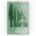 thumbnail image 3 of Muir Woods National Monument, California, Relative Sizes of the Redwood Tree (24x36 Giclee Gallery Art Print, Vivid Textured Wall Decor), 3 of 3