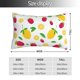 thumbnail image 2 of Fotbe Strawberry and Lemon Funda de Almohada Decorativa Estilo Occidental, Lujo en Algodón, Fundas para Almohadas King, Cojín Estampado para Decoración del Hogar-16"x24", 2 of 6