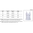thumbnail image 3 of Yuemengxuan Women’s Fashion Comfortable  Solid Color Pleated V-neck Exposed Navel Camisole, 3 of 3