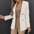 thumbnail image 5 of Womens Casual Blazer Jackets Long Sleeve Open Front Work Office Suit Jackets Business Dressy Lapel Button Coat with Pocket, 5 of 8