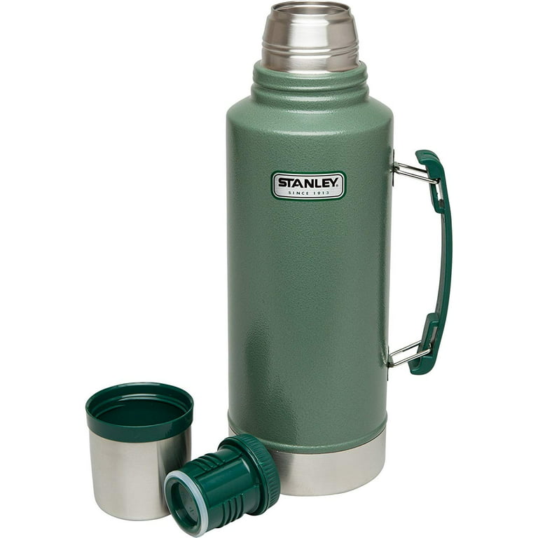 Stanley Classic Vacuum Thermos Bottle Coffee Green - Depop