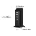 thumbnail image 3 of ZZkhGO 30W Multi Interface USB Charger, 6 Port Fast Charging Station, Desktop Stand Up Charger for Phones Tablets, 3 of 6