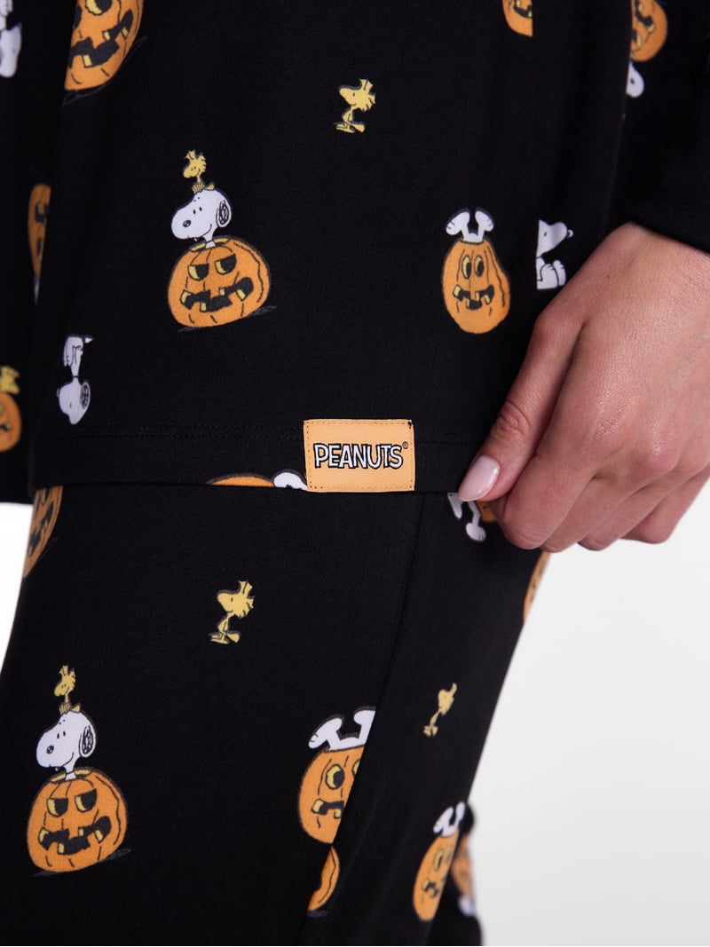 Peanuts Halloween Women's Snoopy Matching Family Sleepwear Long