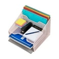 thumbnail image 6 of Mind Reader Desktop Organizer, File Holder, Paper Trays, Metal, 12.5"L x 11.5"W x 9.5"H, Pink, 6 of 9