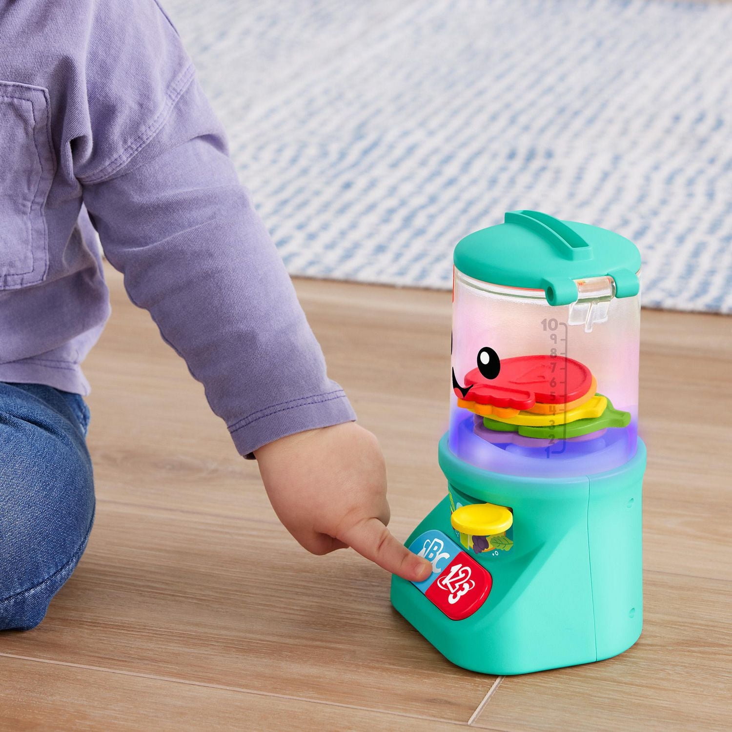 Fisher-Price Rires et Éveil Mélangeur à boissons Chiffres et Couleurs - French Version Âges 9 - 36M
