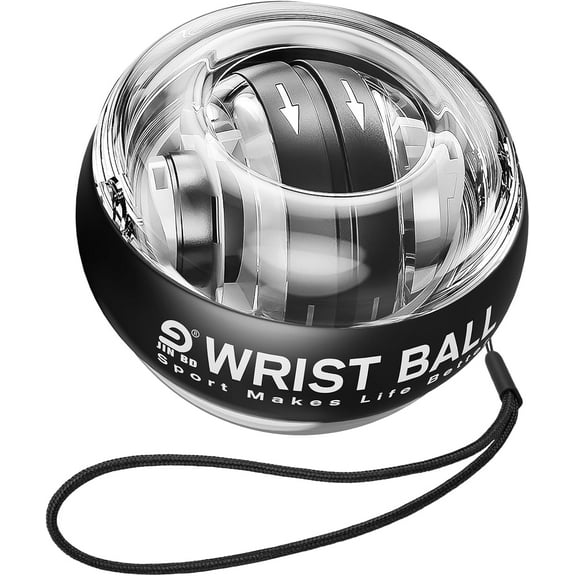 Wrist Trainer Ball Auto-Start Gyroscopic Forearm Exerciser Gyro Ball for Strengthen Arms, Fingers, Bones and Muscles