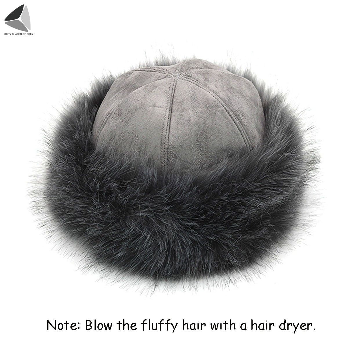 PULLIMORE Womens Fluffy Faux Fur Hats Winter Ear Head Warmer