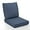 1-navy Blue, variant on Outdoor Chair Cushion Set, Thickened 24 x 24 x 5 Inch Patio Furniture Cushions, Waterproof & Fade Resistant Outdoor Seat Cushions with Ties for Chair Sofa Couch (Beige)