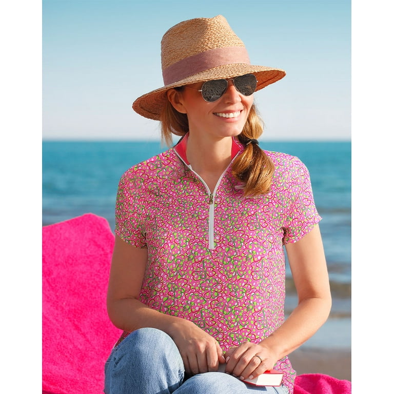 Floral polo shirt womens 2025