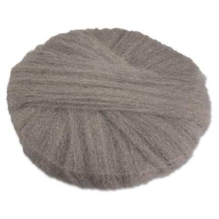 17 in. Diameter Radial Steel Wool Pads, Gray