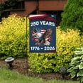 thumbnail image 2 of 250th Anniversary USA Garden Flag – 12x18 Inch Patriotic Yard Banner with Historical Design, Flax Fabric, Outdoor Decor for Farmhouse, Patio, Lawn, or Mailbox, 2 of 5