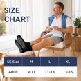 thumbnail image 5 of UNEEI Diabetic Grip Socks for Men Women, 4 Pairs Bamboo Viscose Wide Non Slip Socks, Non Binding Seamless Socks for Swollen Feet, Size 13-15, 5 of 7