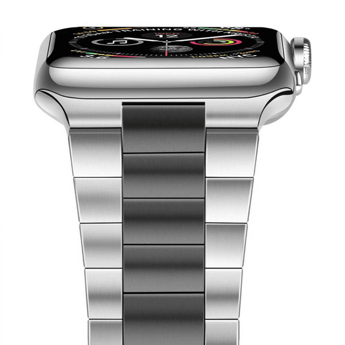Stainless Steel Link Bracelet for Apple Watch Band 42 44 45mm Business Solid Metal Watch Strap for iWatch Series 8 7 6 5 4 3 2 1 SE Walmart