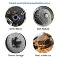 5pcs Damaged Screw Extractors Steel Broken Bolt Removal Tools Stripped