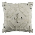 thumbnail image 3 of SAFAVIEH Daphne Confetti Geometric Plush Pillow, 20" x 20", White, 3 of 3
