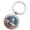 G002- Style B, variant on Memorial 250Th Anniversary, Usa, Metal Ring, Stainless Steel Key Ring, Souvenir Gifts, Metal Keychain, Stars Motifs, Keyring, 2 In, 1 Pc