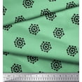 thumbnail image 3 of Soimoi Green Cotton Duck Fabric Artistic Floral Fabric Prints By Yard 42 Inch Wide, 3 of 3