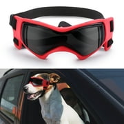 Ownpets Pet Dog UV Protection Goggles with Adjustable Strap Red