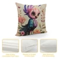 thumbnail image 4 of Orinice Bird Flowers Butterfly Graphic Decorative Cushion Throw Pillow Cover for Home Couch Living Room Bed Sofa Short Plush 1PC 24x24in, 4 of 5