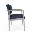 thumbnail image 4 of Lenox Steel Reception Waiting Bariatric Chair / Silver Steel / Blue / Blue, 4 of 5