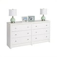 thumbnail image 3 of Home Square 2-Piece Set with 5-Drawer Chest & 6-Drawer Dresser in White Laminate, 3 of 6