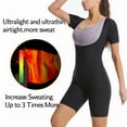 thumbnail image 5 of Valcatch Women Sauna Suit Sweat Vest Waist Trainer 3-in-1 Slimming Full Body Shaper Workout Top with Short Sleeve, 5 of 8