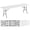 White, variant on Costway 8 ft Portable Folding Table with HDPE Tabletop Safe Lock Mechanism Carrying Handle White
