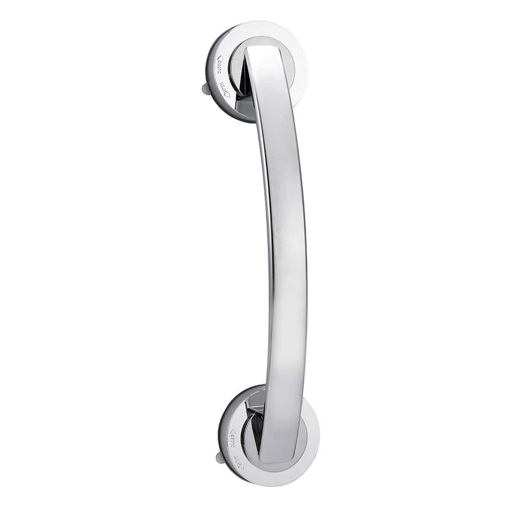 Cyber Monday Deals Tuscom Muxika Suction Grab Bar - Shower Handle - Bathroom Balance Bar - Safety Hand Rail Support for Tub Handicap Elderly Injury Kid Senior Assist Bath Handle Non Skid