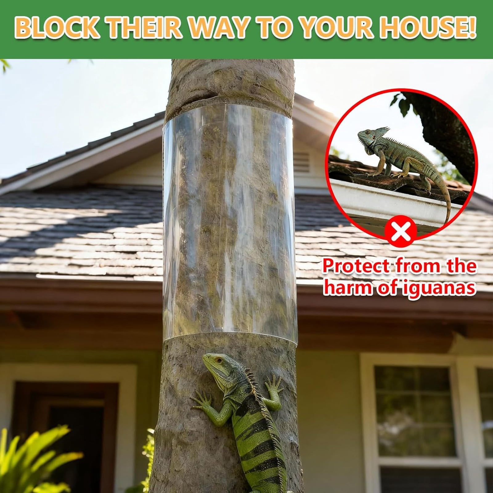Artificial Tree Trunk Reptile Habitat Decor with Transparent Observation Window, Durable Climbing Branch Ornament for Terrarium Enclosure and Vivarium Use for Snakes Lizards and Geckos