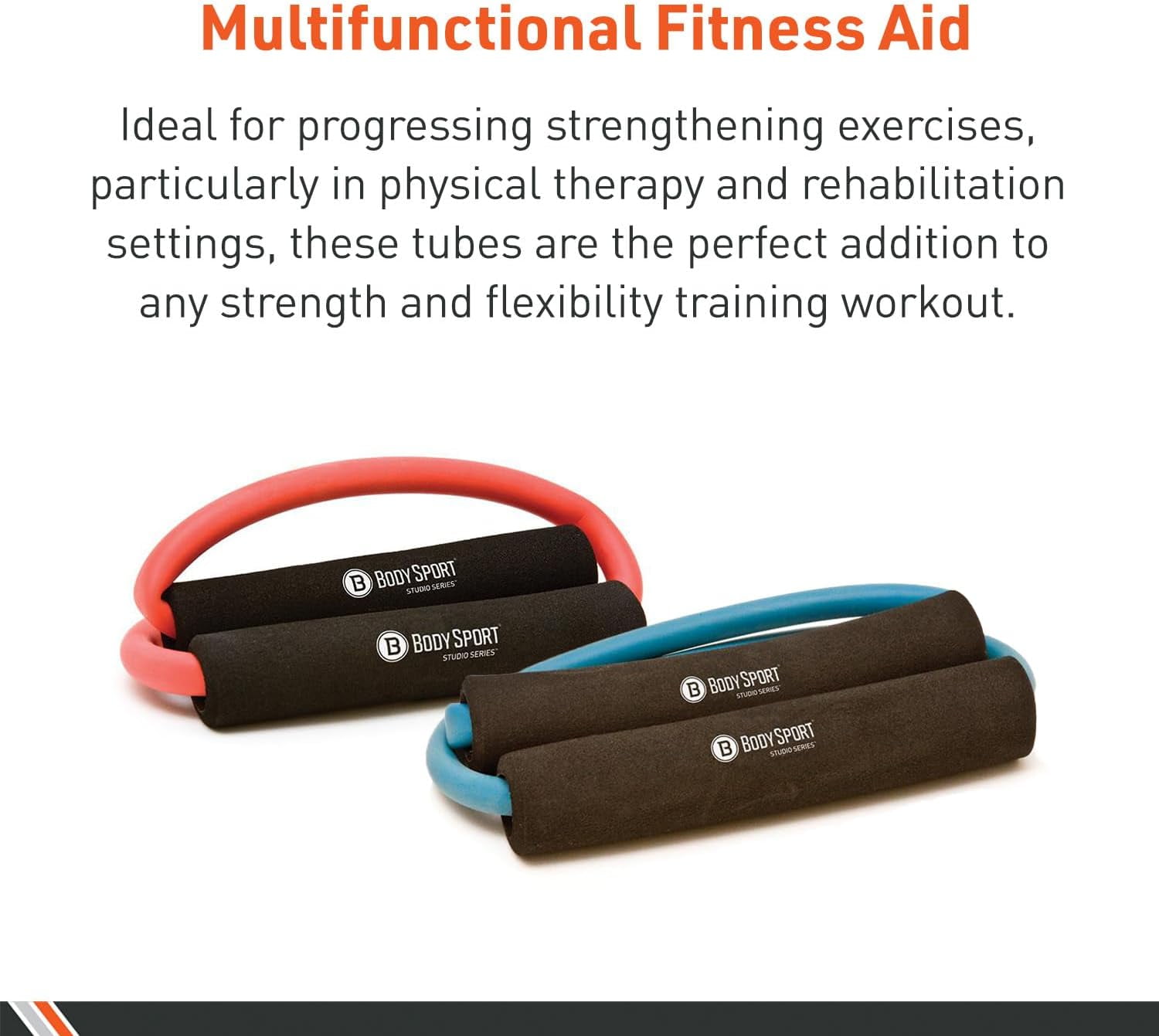 JJEAN-Loop Tubing , Resistance Band with Foam Pad Handles for Strength Training and Rehabilitation