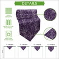 thumbnail image 5 of Purple Botanical Table Runner Linen Burlap Table Runner 36 Inches Small Vintage Floral Plants Branch Dresser Scarves for Kitchen Island Coffee Dining Room Party Wedding Banquet Holiday Decor 13"x36", 5 of 8