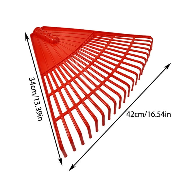Horticultural Plastic 21 Tooth Rake Thickened And Cooked Rubber Agricultural Sanitation Rake Grass Sweeping And Leaf Falling Outdoor Special