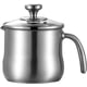 thumbnail image 1 of Jarra de Acero Inoxidable de 2 litros, Olla de Sopa de Una Sola Manija para cocinar leche, salsas, pasta, cacerola con Tapa y pico vertedor, apta para inducci&oacute;n, Cafetera y Hervidor, 1 of 6