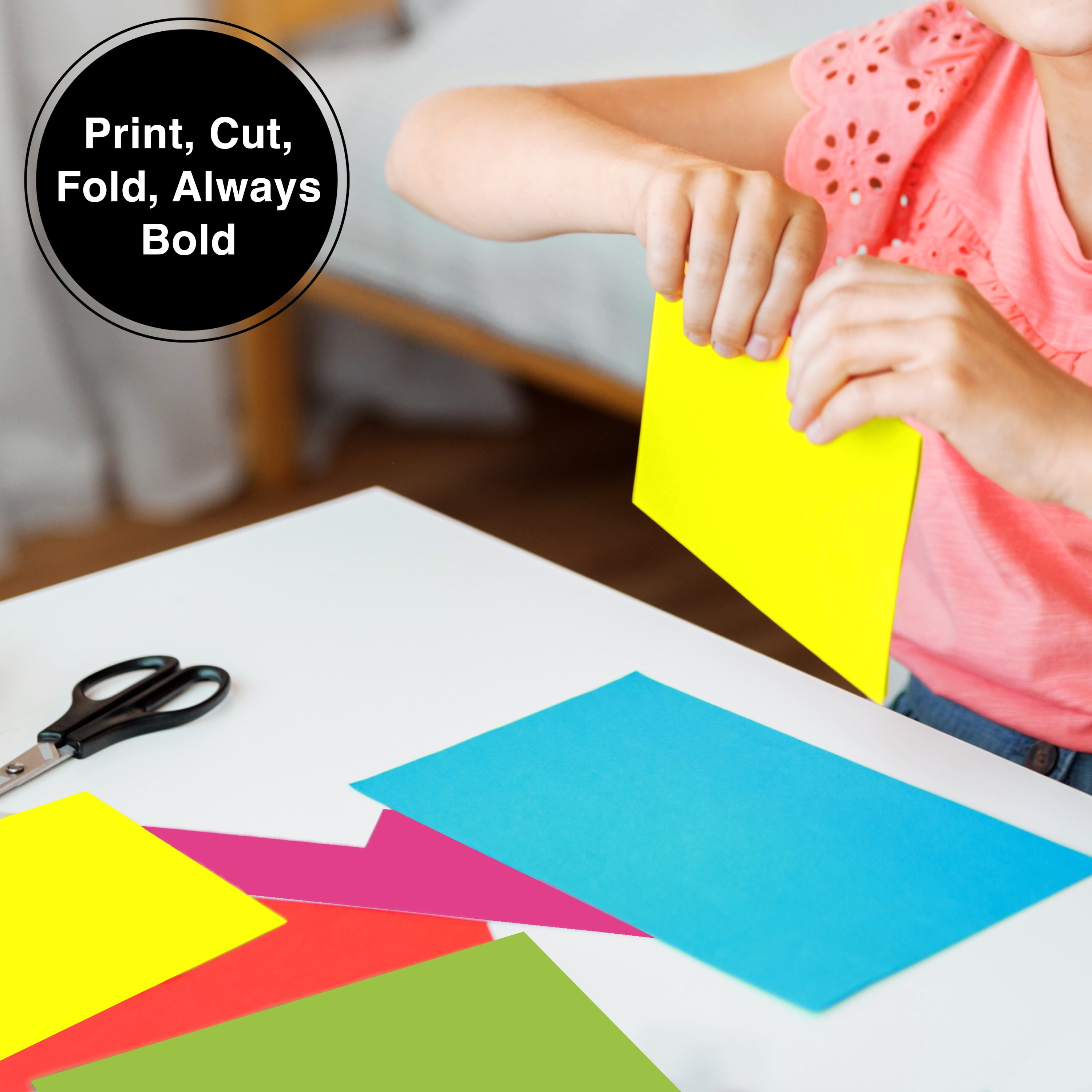 PrintWorks Bright Color Paper, Lemon Yellow, 8.5 x 11, 24 lb, 1000