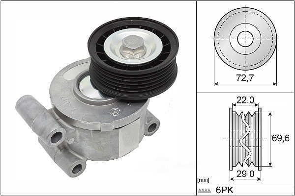 INA US FT40249 Accessory Drive Belt Tensioner Assembly