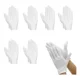 thumbnail image 1 of 12pz Guantes Blanco De Algodón Para Monedas, Joyería, Mesero, 1 of 7