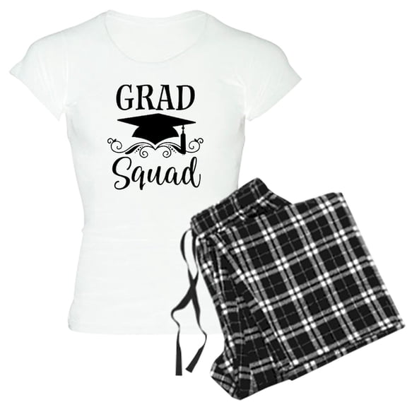CafePress - Graduation Grad Squad Pajamas - Women's Short Sleeve Print T-Shirt and Pants Light Cotton Pajama Set