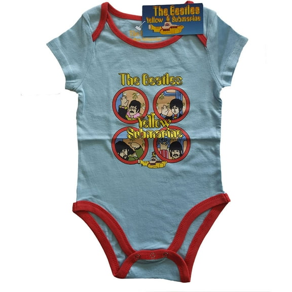 The Beatles Kids Baby Grow: Yellow Submarine Portholes (0-3 Months)