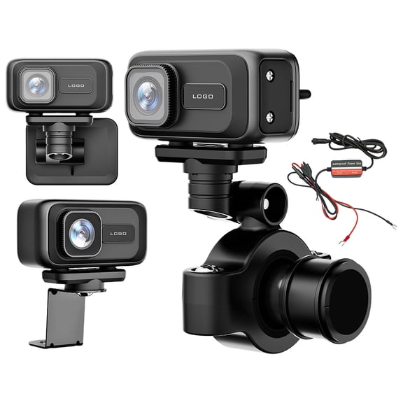 JINZJ Car Accessories, 1080P Motorcycle Dash Cam Waterproof Dvr Video Recorder Motorcycle Dvr Camera (3 Types Bracket Line)