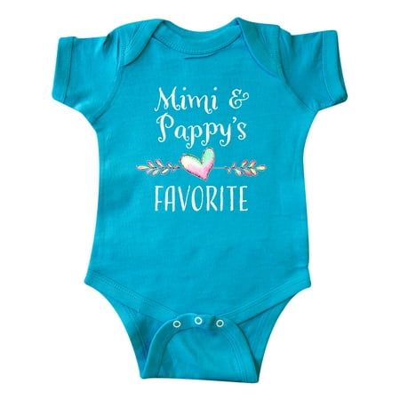 

Inktastic Mimi and Papa s Favorite- Heart Grandchild Gift Baby Boy or Baby Girl Bodysuit