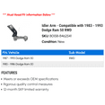 thumbnail image 2 of Idler Arm - Compatible with 1983 - 1993 Dodge Ram 50 RWD 1984 1985 1986 1987 1988 1989 1990 1991 1992, 2 of 2
