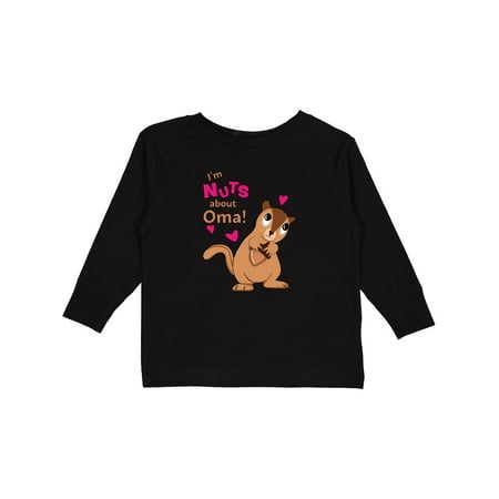 

Inktastic I m Nuts About Oma Gift Toddler Boy or Toddler Girl Long Sleeve T-Shirt
