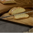thumbnail image 5 of Bread Slicer for Homemade Bread,15.7" Wooden Sourdough Bread knife with Bow Design,Premium Stainless Steel Serrated Saw Bread cutter for Bagels, Baguettes and More, 5 of 7