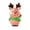 1, variant on comerut Christmas Elk Figurines Exquisite Lovely Resin Cute Multi-style Desktop Decorative Elk Miniatures for Home