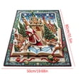 thumbnail image 7 of Cififendec Oversized Christmas 3D Visual Area Rug, 31.5"×19.68", Vintage Santa Themed Embossed Floor Mat for Xmas Living Room Floor Laying, 7 of 7