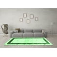 thumbnail image 3 of Ahgly Company Indoor Square Solid Emerald Green Modern Area Rugs, 7' Square, 3 of 4
