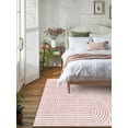 thumbnail image 3 of Moynesa 5'x7' Abstract Area Rugs for Living Room, Ultra-Thin Soft Washable Rug Non-Slip Modern Girls Bedroom Rug Rainbow Throw Carpet for Dining Room Office Dorm Playroom, Pink, 3 of 8