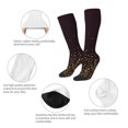 thumbnail image 3 of Xecao Gold stars luxury sparkling Print Compression Socks for Both Men And Women for Running, Travel, Flight, Nurse, 3 of 6